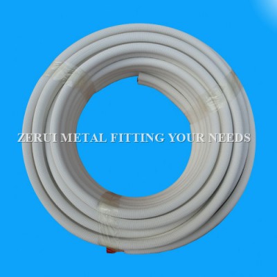 Insulated Pair Coil Copper Pipe with Flame Retardant Insulation